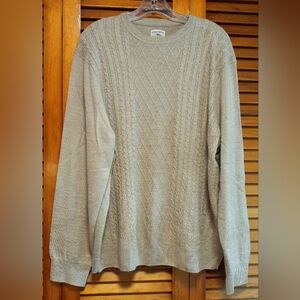 Dockers Men's Beige Soft Knit Crew Neck Sweater Size XL